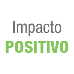 Logotipo com as palavras 'Impacto Positivo'.