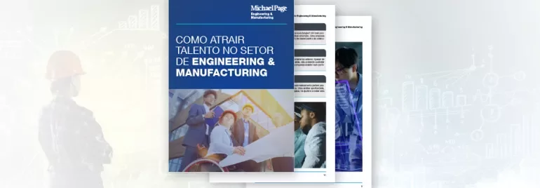Capa de um relatório sobre engenharia e manufatura.