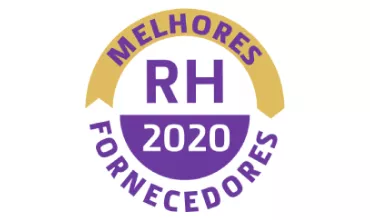 Logotipo de prêmio Melhores Fornecedores RH 2020.