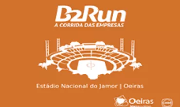 Logo do evento B2Run no Estádio Nacional, Oeiras.