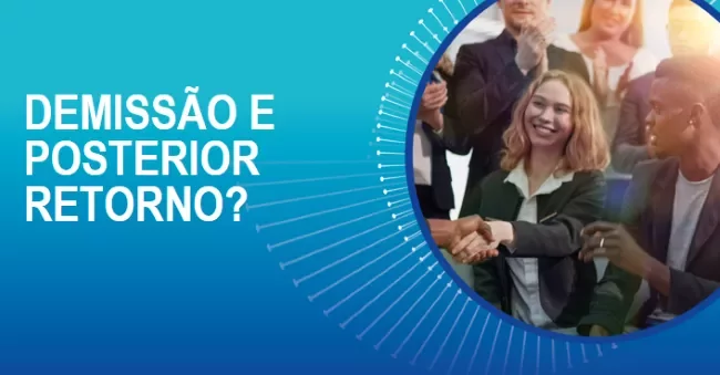Texto: Demissão e posterior retorno? Pessoas apertando mãos.
