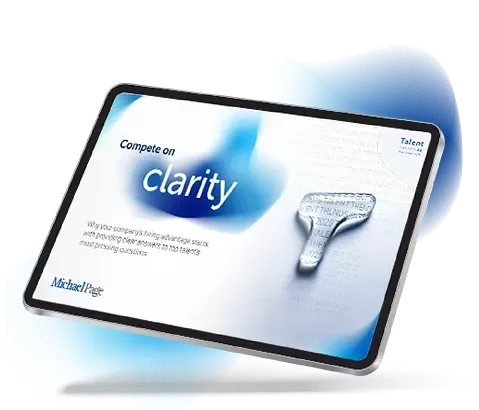 Imagem de download do relatório Talent Trends.