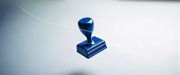 Uma ferramenta de carimbo, demonstrando seguros.